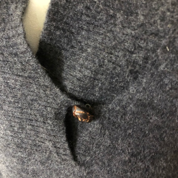 J crew wool and cashmere gray sweater hooded - Picture 2 of 6